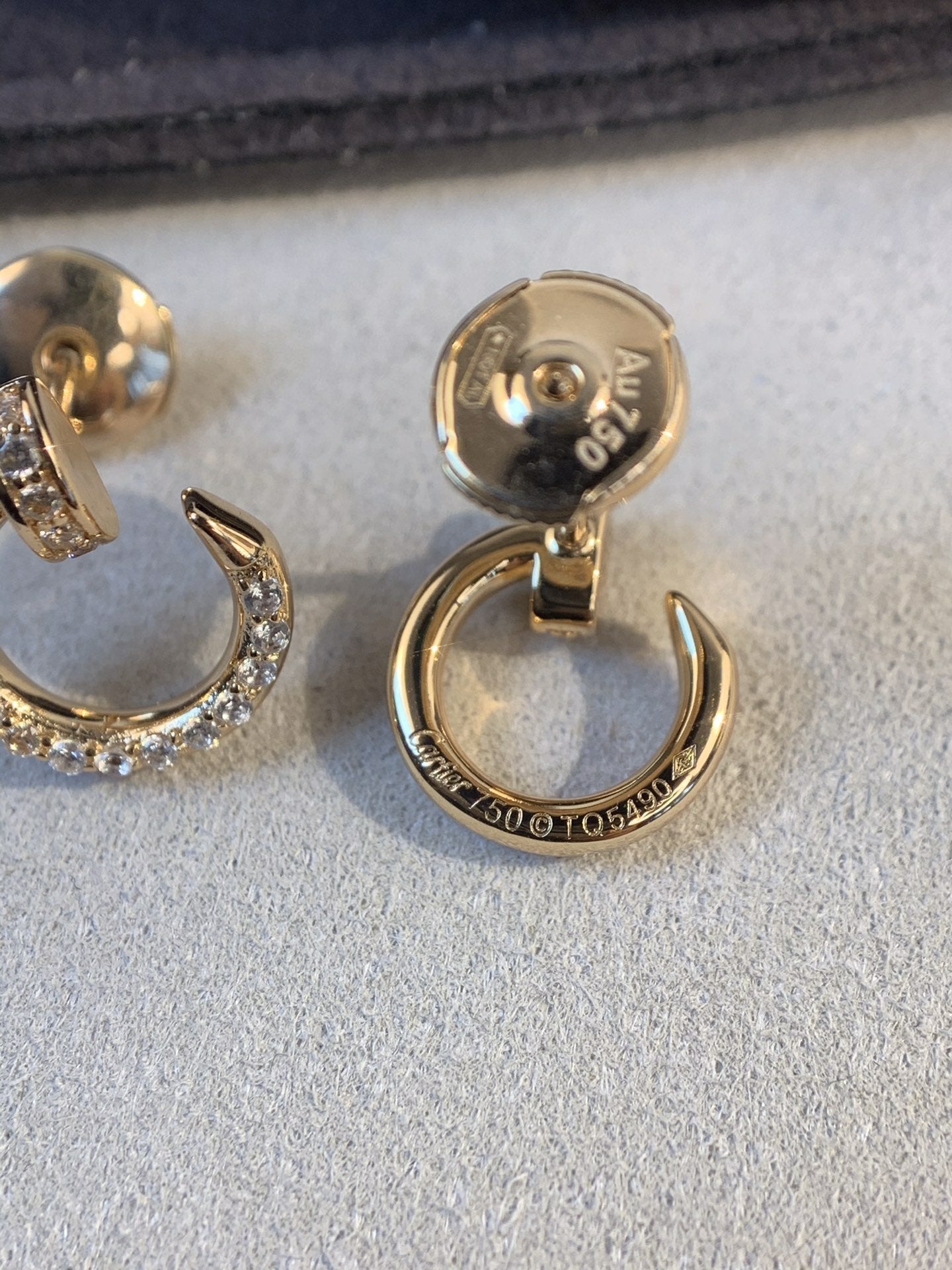 [Aurelle Style]JUSTE EARRINGS GOLD DIAMONDS