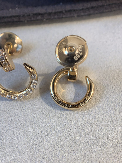 [Aurelle Style]JUSTE EARRINGS GOLD DIAMONDS