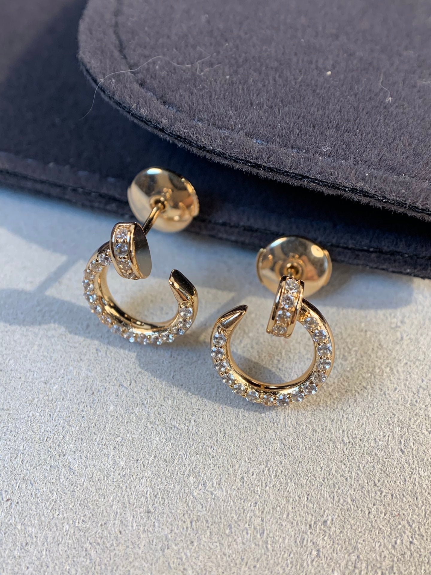 [Aurelle Style]JUSTE EARRINGS GOLD DIAMONDS