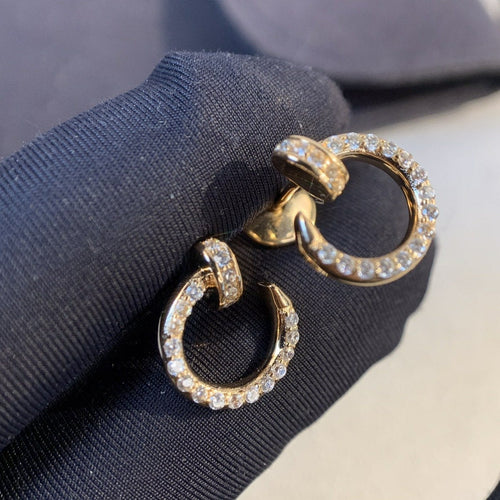 [Aurelle Style]JUSTE EARRINGS GOLD DIAMONDS