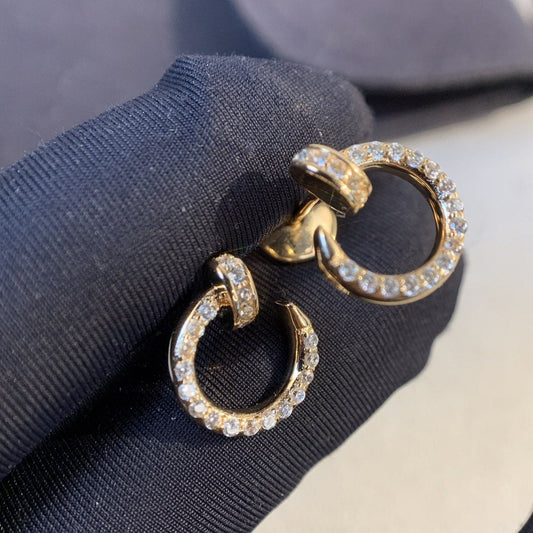 [Aurelle Style]JUSTE EARRINGS GOLD DIAMONDS