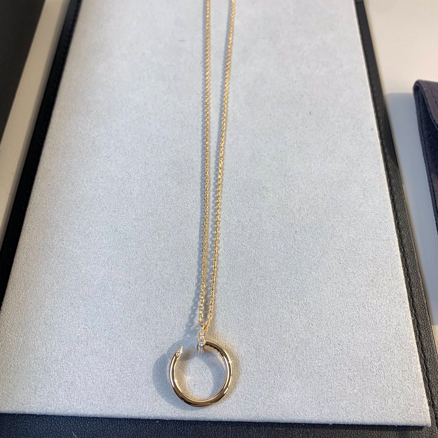 [Aurelle Style]JUSTE NECKLACE PINK GOLD