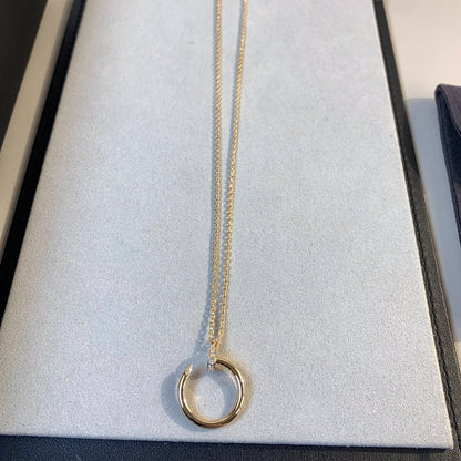 [Aurelle Style]JUSTE NECKLACE PINK GOLD