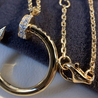 [Aurelle Style]JUSTE NECKLACE PINK GOLD