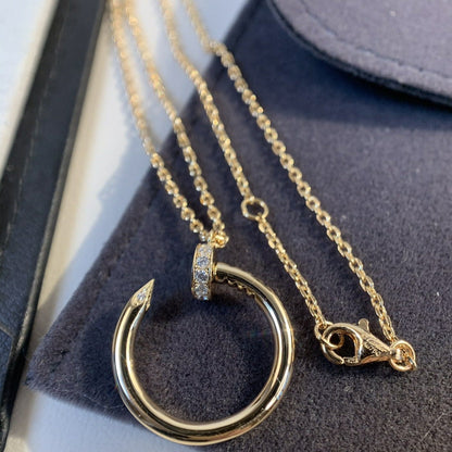 [Aurelle Style]JUSTE NECKLACE PINK GOLD