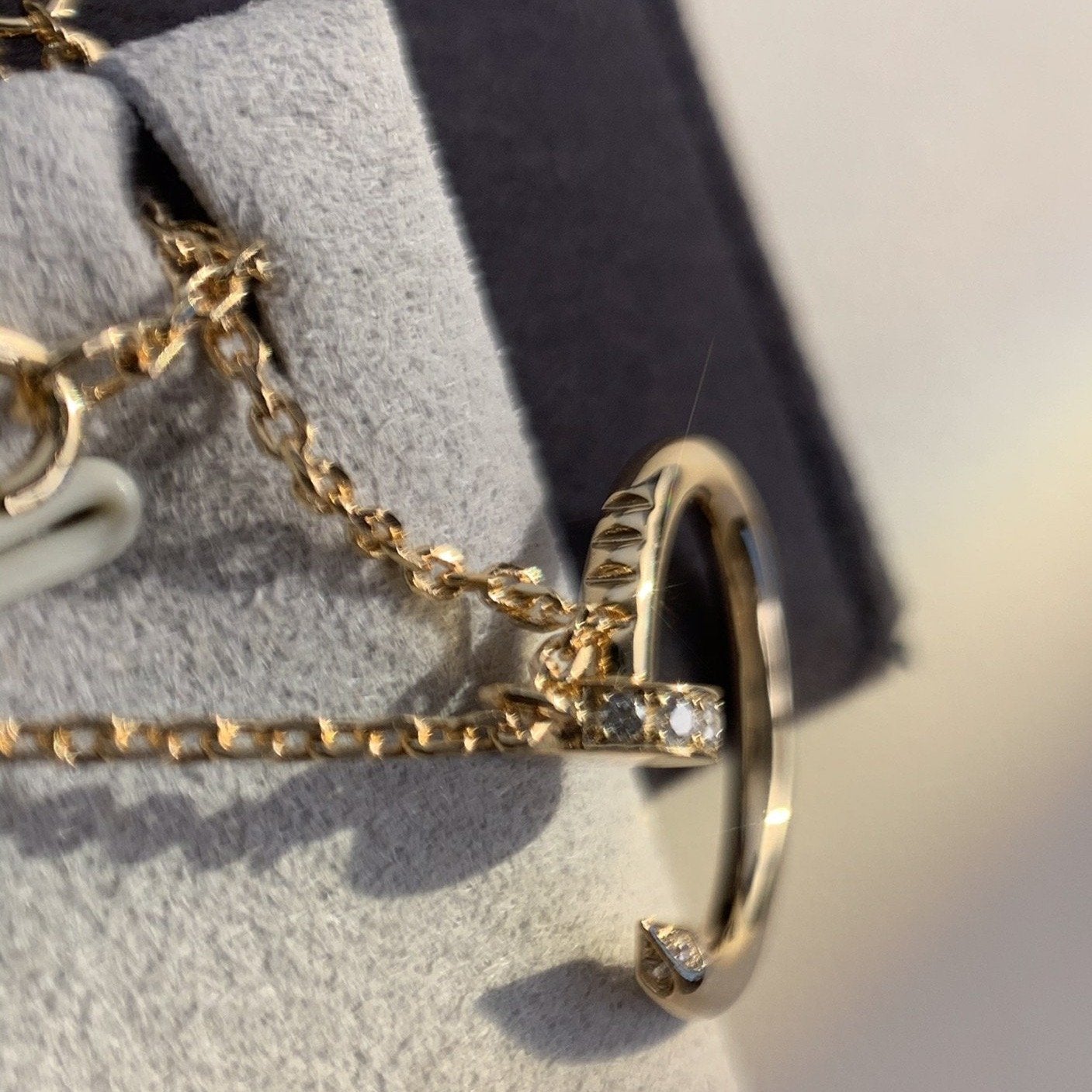 [Aurelle Style]JUSTE NECKLACE PINK GOLD