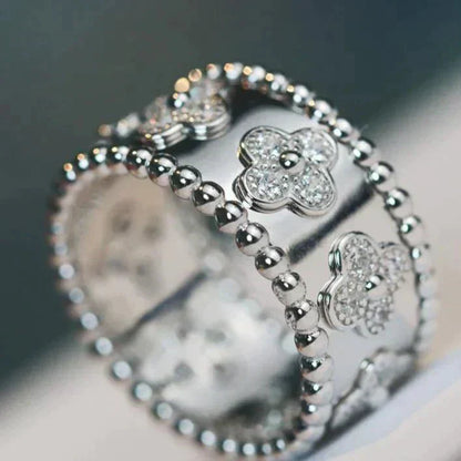 [Aurelle Style]CLOVER KALEIDOSCOPE RING 10MM