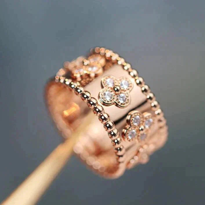 [Aurelle Style]CLOVER KALEIDOSCOPE RING 10MM