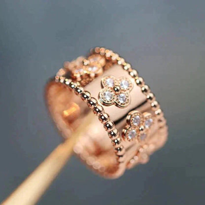 [Aurelle Style]CLOVER KALEIDOSCOPE RING 10MM