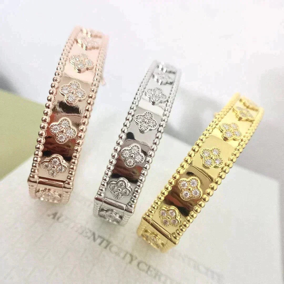 [Aurelle Style]CLOVER BRACELET 8MM DIAMONDS