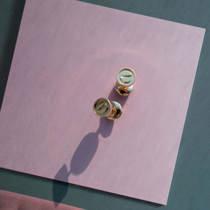 [Aurelle Style]LOVE EARRINGS PINK GOLD 10MM