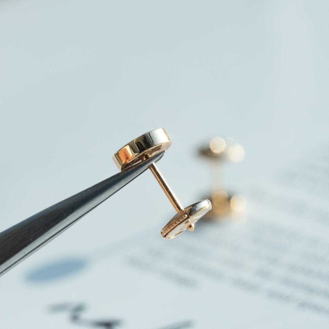 [Aurelle Style]LOVE EARRINGS PINK GOLD 10MM