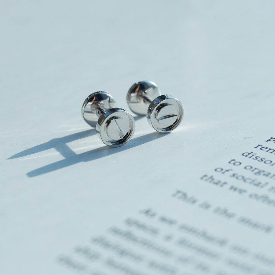 [Aurelle Style]LOVE EARRINGS SILVER 10MM