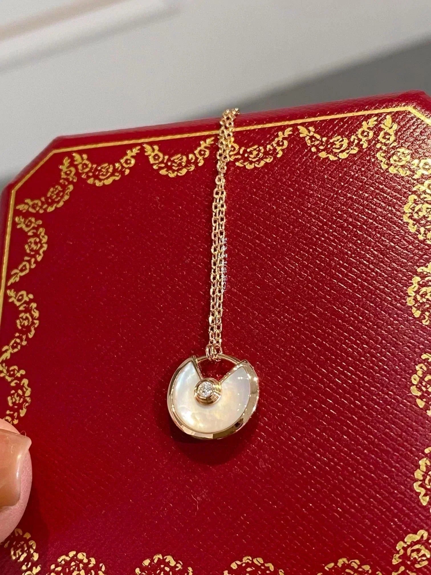 [Aurelle Style]AMULETTE ROSE GOLD MOP NECKLACE