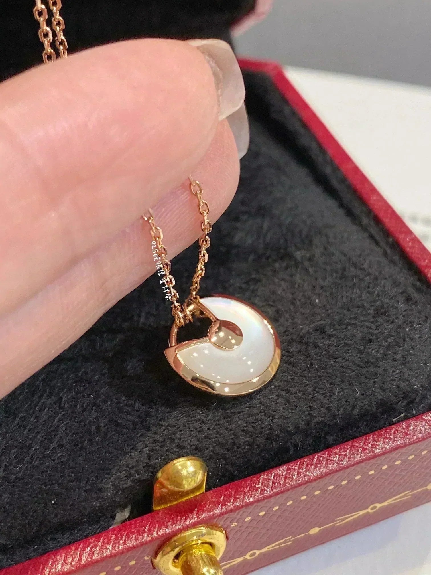 [Aurelle Style]AMULETTE ROSE GOLD MOP NECKLACE