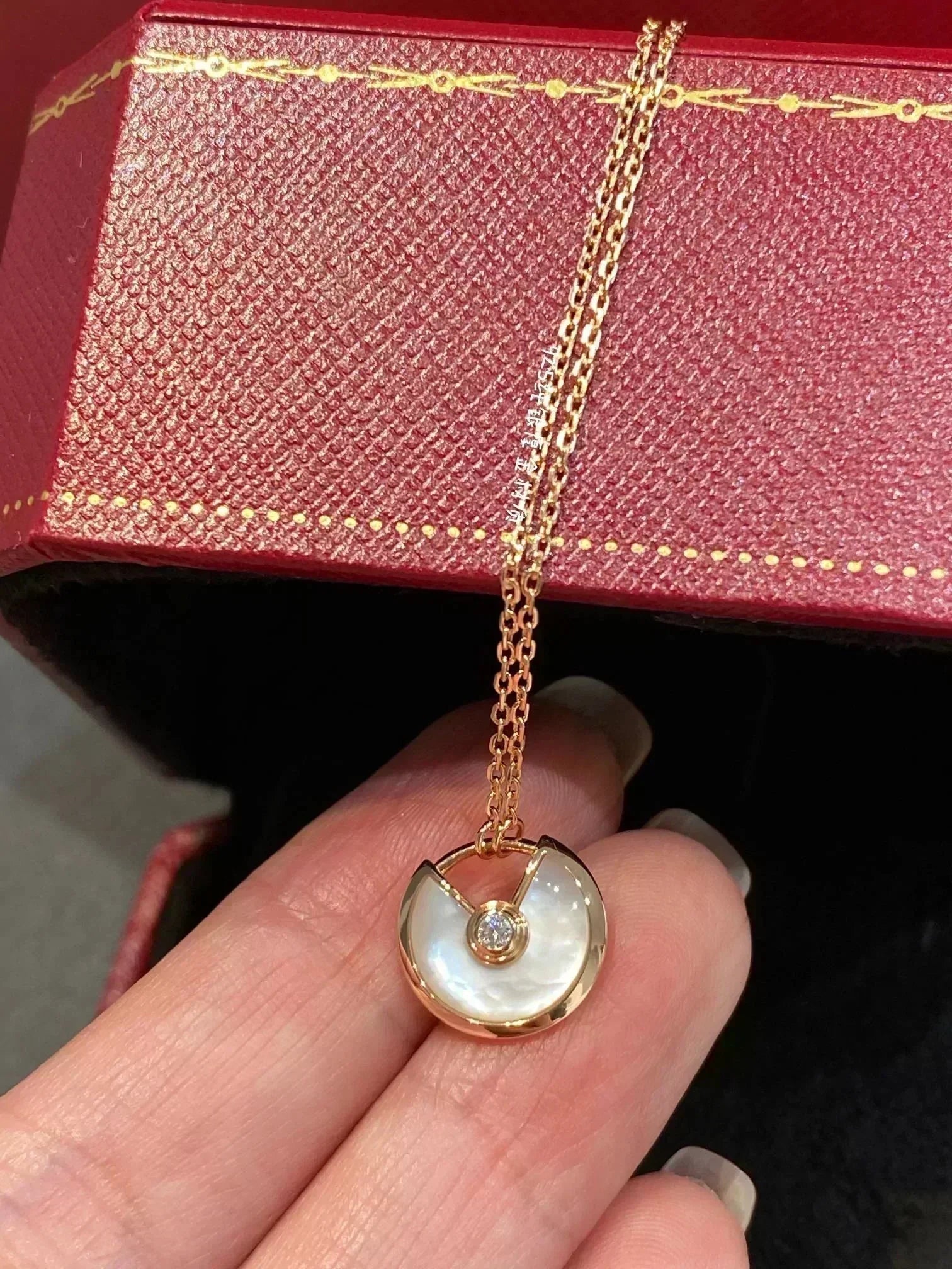 [Aurelle Style]AMULETTE ROSE GOLD MOP NECKLACE