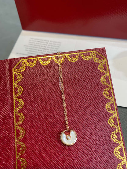 [Aurelle Style]AMULETTE ROSE GOLD MOP NECKLACE