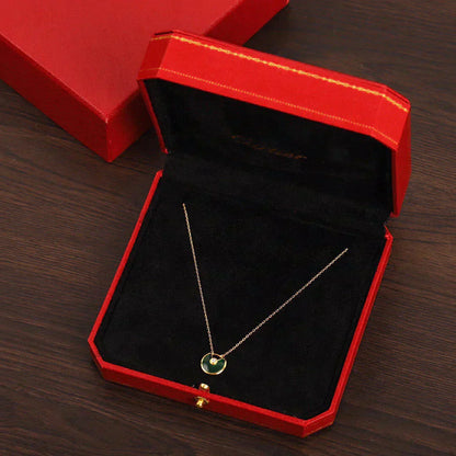[Aurelle Style]AMULETTE GOLD MALACHITE NECKLACE