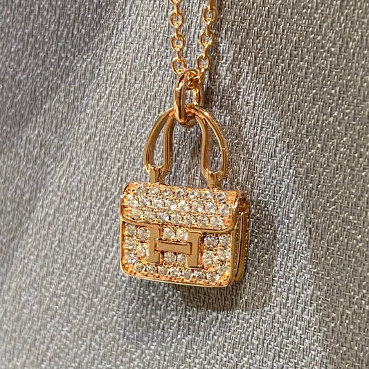 [Aurelle Style]CONSTANCE PEDANT DIAMOND NECKLACE