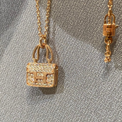 [Aurelle Style]CONSTANCE PEDANT DIAMOND NECKLACE