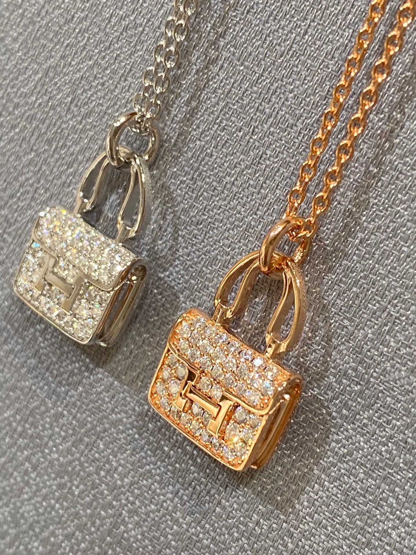 [Aurelle Style]CONSTANCE PEDANT DIAMOND NECKLACE