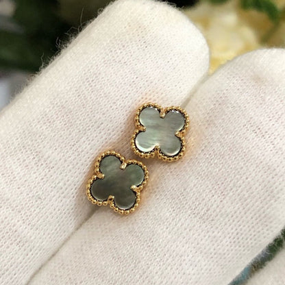 [Aurelle Style]CLOVER MINI GOLD EARRINGS