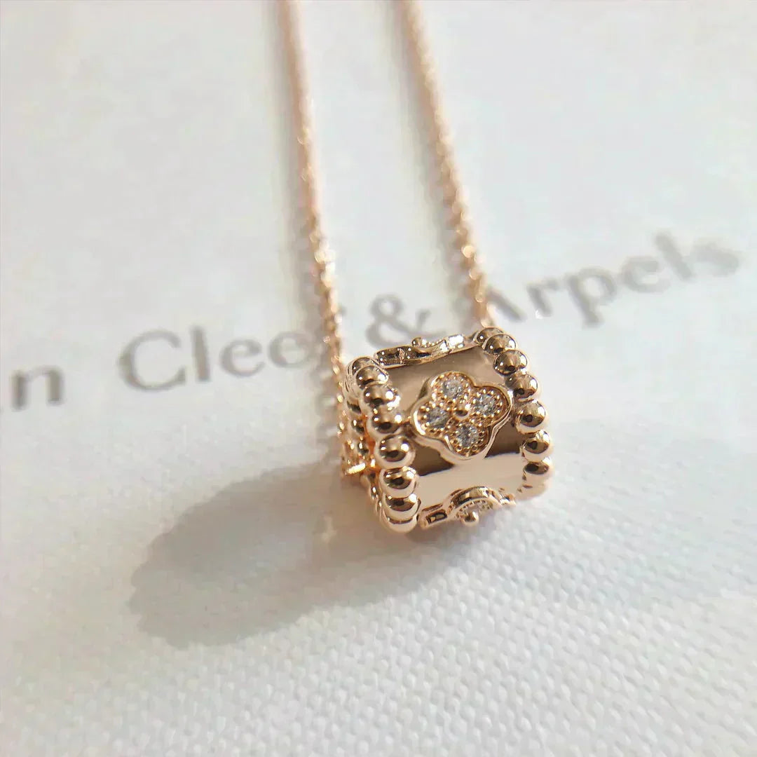 [TOP]PERLEE PEDANT NECKLACE GOLD / ROSE GOLD