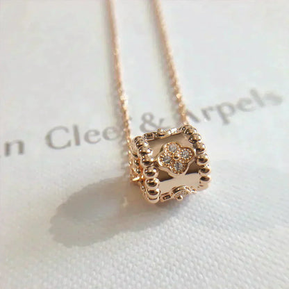 [TOP]PERLEE PEDANT NECKLACE GOLD / ROSE GOLD