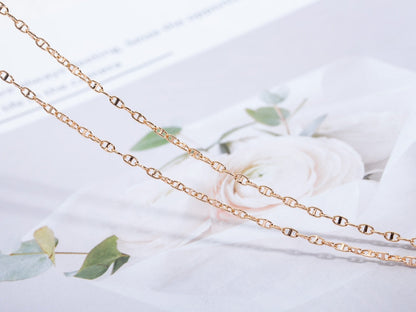 [Aurelle Style]ECHAPPEE NECKLACE PINK GOLD