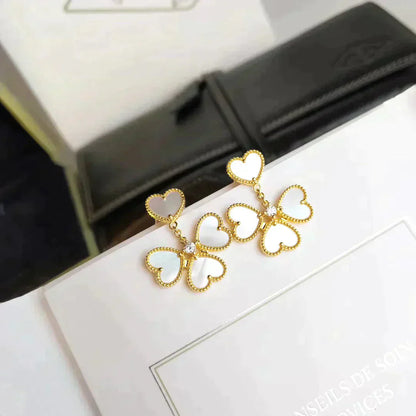 [Aurelle Style]CLOVER SWEET WHITE MOP EARRINGS