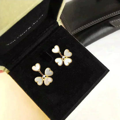 [Aurelle Style]CLOVER SWEET WHITE MOP EARRINGS