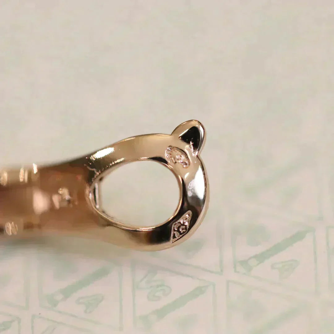 [Aurelle Style]CLOVER MEDIUM 1 MOTIFS FUll DIAMOND EARRINGS