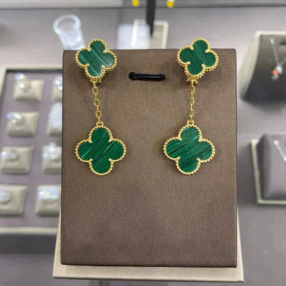 [Aurelle Style]CLOVER 2 MOTIFS  EARRINGS (MULTIPLE CHOICESC