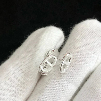 [Aurelle Style]CHAINE SMALL EARRINGS GOLD AND SILVER