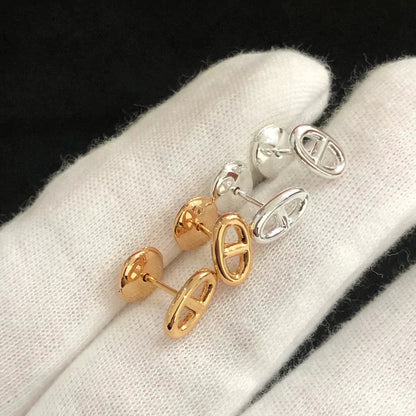 [Aurelle Style]CHAINE SMALL EARRINGS GOLD AND SILVER