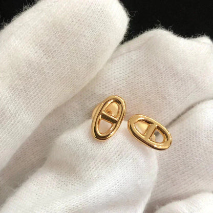[Aurelle Style]CHAINE SMALL EARRINGS GOLD AND SILVER