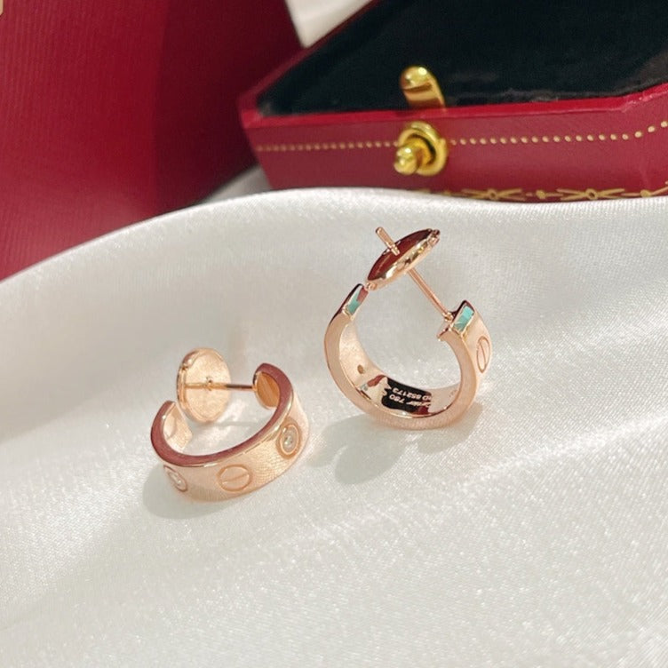 [Aurelle Style]LOVE EARRINGS 5.7MM 2 DIAMONDS