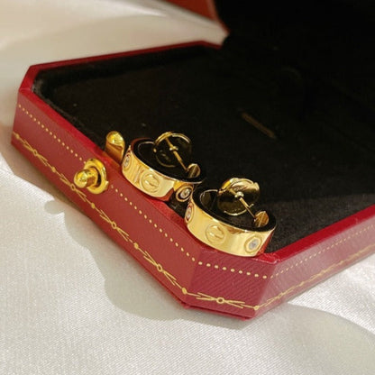 [Aurelle Style]LOVE EARRINGS 5.7MM 2 DIAMONDS