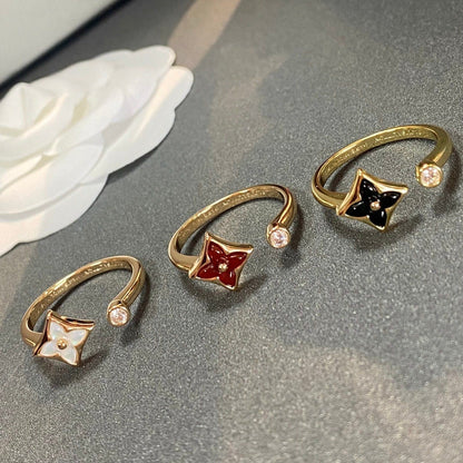 [Aurelle Style]STAR 1 DIAMOND OPEN RING
