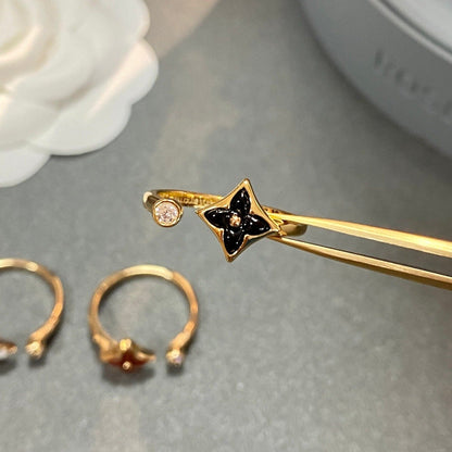 [Aurelle Style]STAR 1 DIAMOND OPEN RING