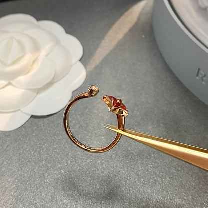 [Aurelle Style]STAR 1 DIAMOND OPEN RING