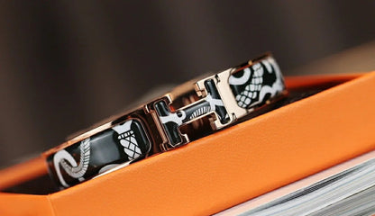 [Aurelle Style]H TARTAN BRACELET 12MM