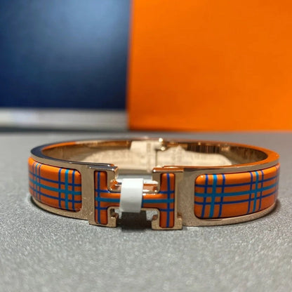 [Aurelle Style]H TARTAN BRACELET 12MM