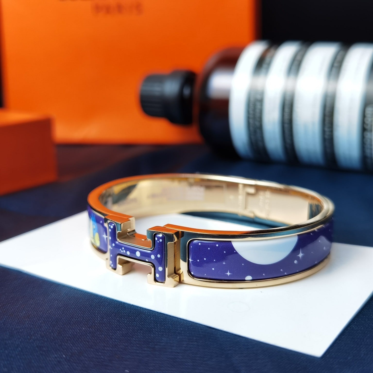 [Aurelle Style]H STAR AND MOON BRACELET 12MM