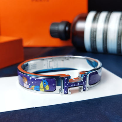 [Aurelle Style]H STAR AND MOON BRACELET 12MM