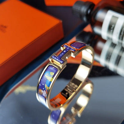 [Aurelle Style]H STAR AND MOON BRACELET 12MM