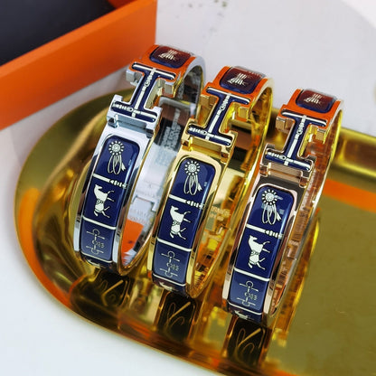 [Aurelle Style]H COUVERTURES DARK BLUE BRACELET