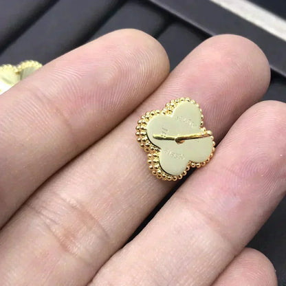 [Aurelle Style]CLOVER MINI 9.5MM LASER EARRINGS