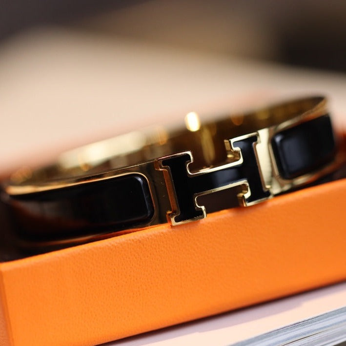 [Aurelle Style]H BRACELET 12MM GOLD
