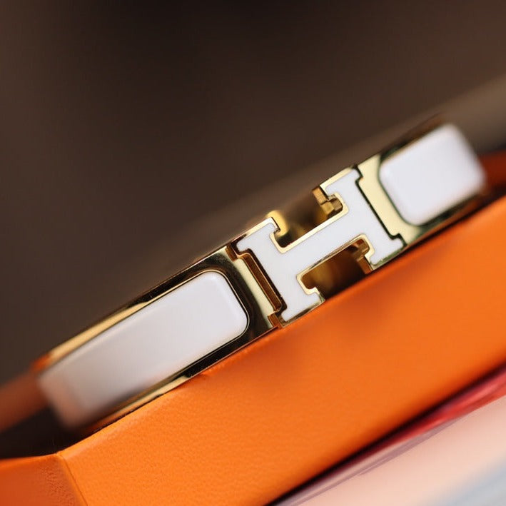[Aurelle Style]H BRACELET 12MM GOLD